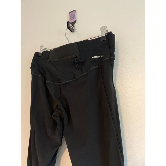 Salomon Running Tights Women's LARGE AdvancedSkin Warm BLACK - Picture 4 of 6